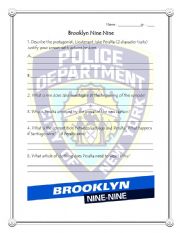 English Worksheet: Brooklyn Nie-Nine