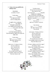 English Worksheet: Listening - indefinitie pronouns