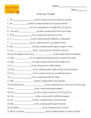 English Worksheet: To be and to have quiz
