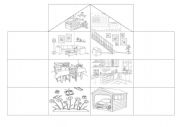 English Worksheet: PARTS OF THE HOUSE