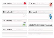 Weather writing worksheet