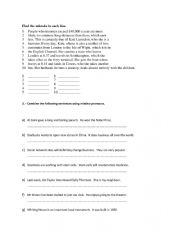 English Worksheet: relative clause