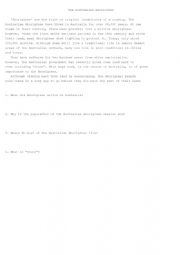 English Worksheet: Reading Comprehension