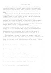 English Worksheet: Reading Comprehension