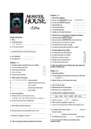 English Worksheet: Monster House Worksheet to the movie