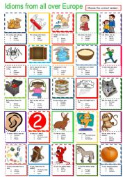 English Worksheet: Idioms from all over Europe