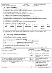 4th Form - Review - Tenses