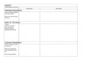 English Worksheet: Email draft