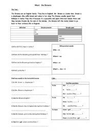 English worksheet: catch up lesson 01 for 9th formers