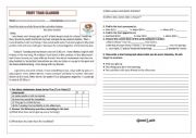 English Worksheet: Diagnostic Assessment 