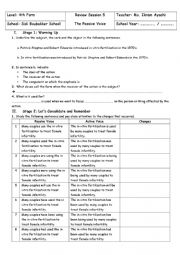 English Worksheet: 4th Form - Review - Passive Voice