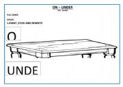 English Worksheet: ON - UNDER