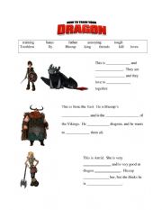 HOW TO TRAIN YOUR DRAGON WORKSHEET
