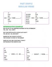 English Worksheet: Simple past explanation
