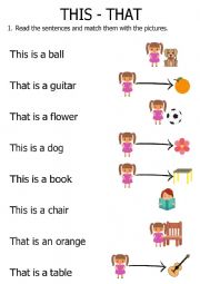 English Worksheet: THIS - THAT