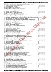 English Worksheet: passive voice