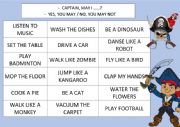 English Worksheet: May I