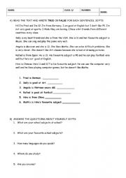 English Worksheet: greetings