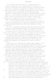 English Worksheet: Reading Comprehension