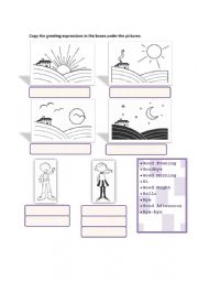 English Worksheet: Greetings Fun Activity