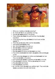 English Worksheet: Past Simple