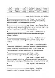 English Worksheet: Spelling Words Definitions Grade 4 Week 16