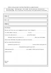 English Worksheet: E-mail Writing