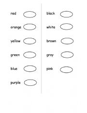 English Worksheet: colors 