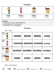 family worksheet