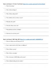 English Worksheet: Back to the Future 2 Clips