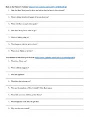 English Worksheet: Back to the Future 3 Clips