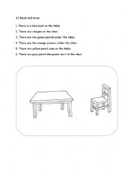 English Worksheet: Prepositions of place