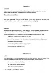 English Worksheet: Writing