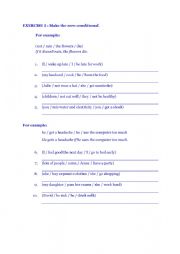 English Worksheet: Zero Contidional 