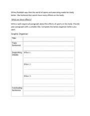 English Worksheet: Wilma Rudolph