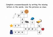 English Worksheet: Crosswords