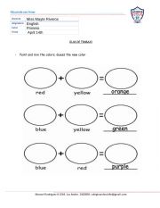 English Worksheet: Colors