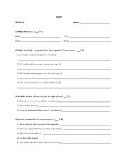 English Worksheet: 5th grade tests 