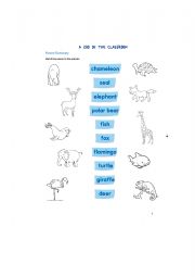 English Worksheet: Animals