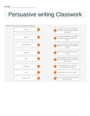 Persuasive Writing 