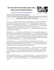 English Worksheet: Harry Potter