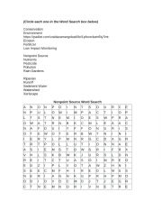 English Worksheet: word search