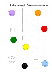 English Worksheet: colours
