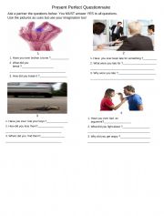PRESENT PEFECT QUESTIONS