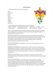 English Worksheet: Easter