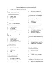 Verb to be handout