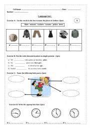 English Worksheet: quiz