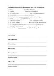 Comparative Worksheet