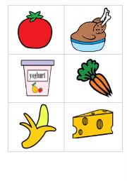 English Worksheet: Food Memory - Bugs Team 1 unit 5