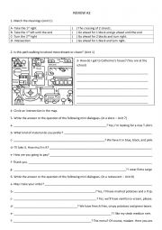 English Worksheet: Review A2
